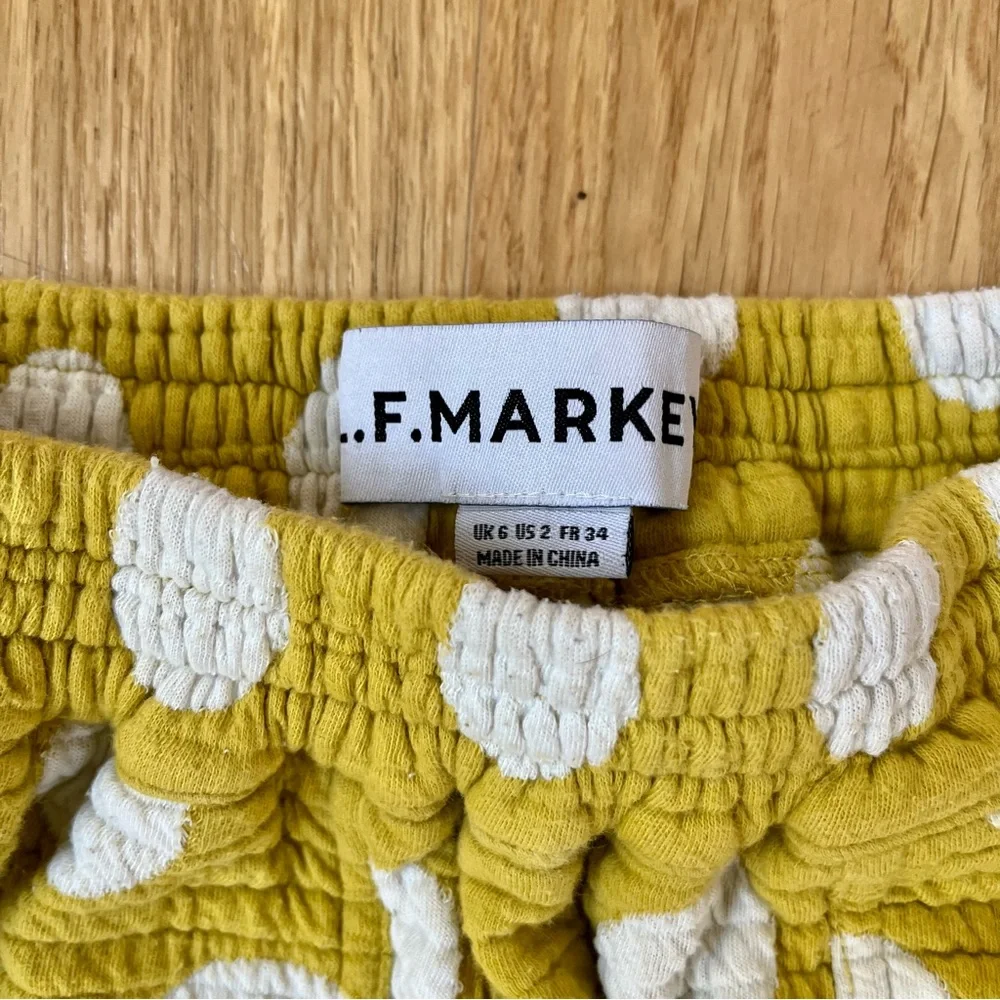 L.F. MARKEY - JAMESON TROUSER POLKA DOT CHARTREUSE. US SIZE 2. - Picture 3 of 3